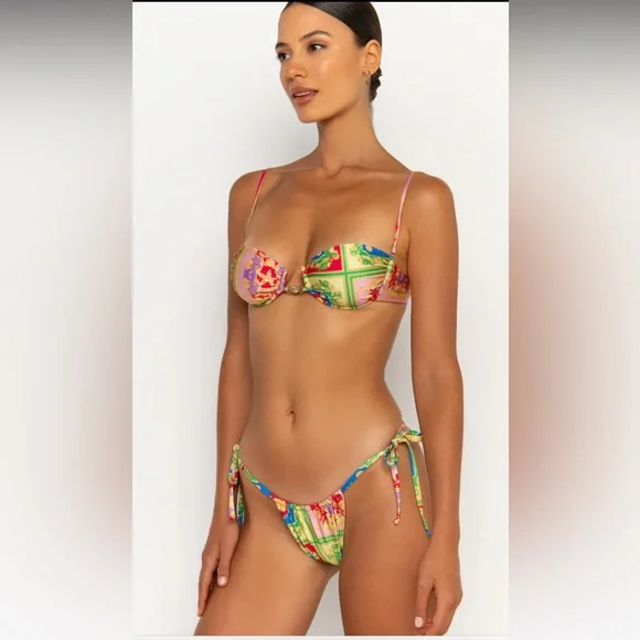Floral Multicolor Bikini Set - Picture 1 of 10